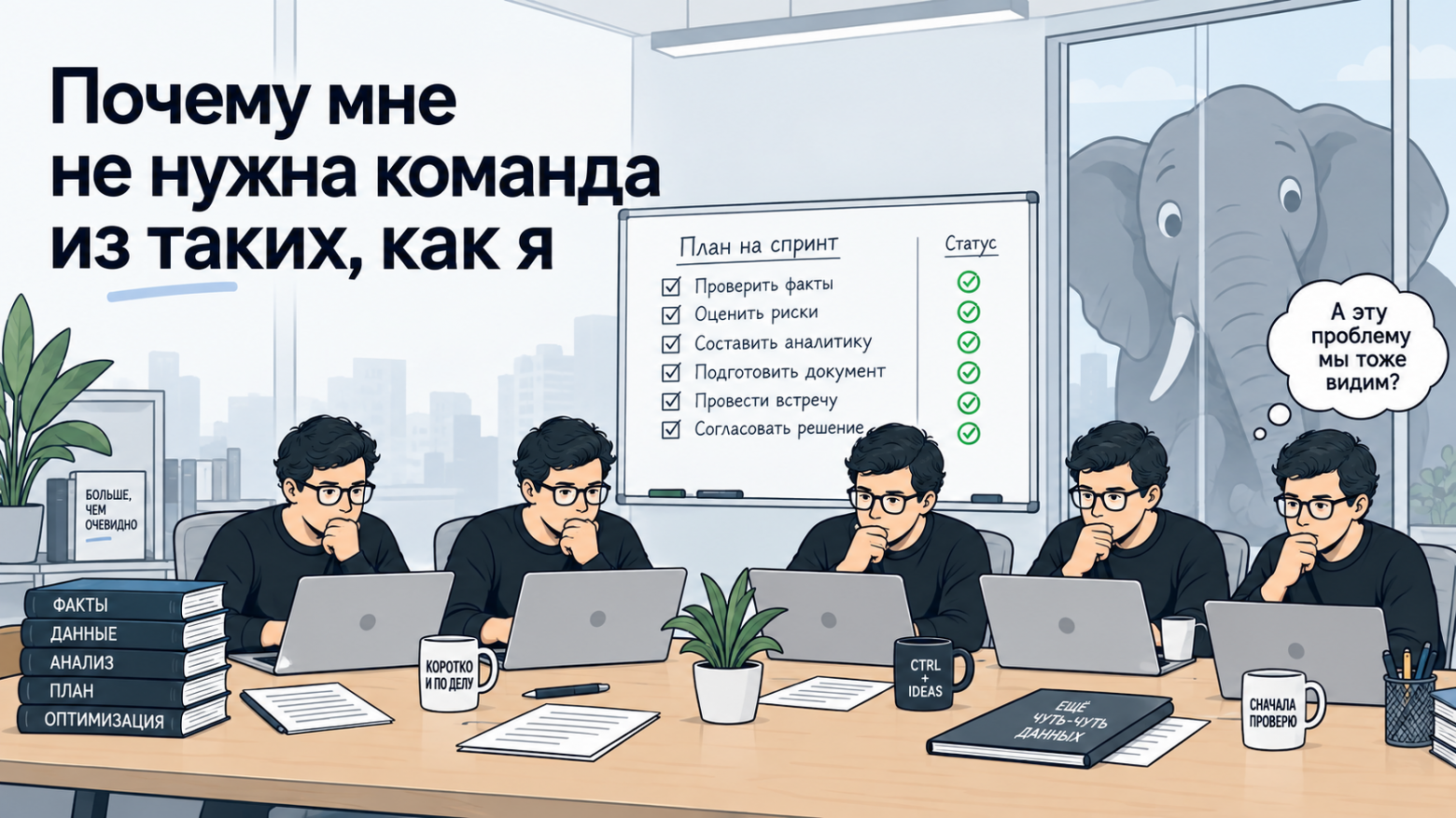 Пять человек, которые идеально понимают друг друга. Что может пойти не так?